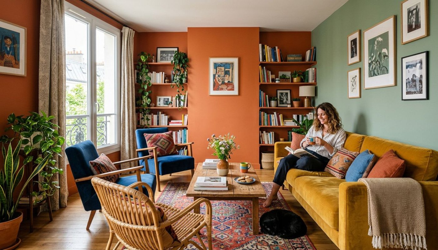 Quand la couleur modifie l’ambiance : récit d’un salon métamorphosé
