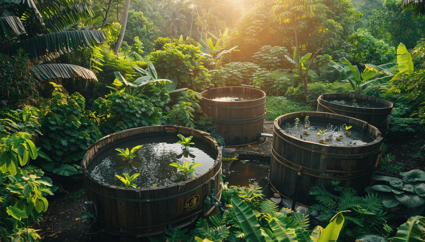 Récupération d'eau de pluie installation et bénéfices pour un jardin écologique et économique